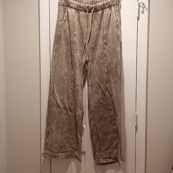WIDE LEG COOL ACID WASH PANTS - Picture 7 of 11